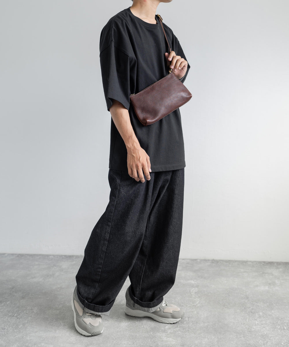 Butler Verner Sails バトラーバーナーセイルズ 日本製 国産ヌメ革レザー捻りシャックルミニショルダーバッグ JA-1713-2 4064