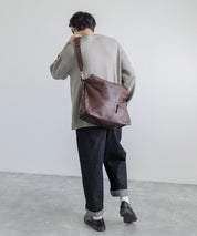 Butler Verner Sails バトラーバーナーセイルズ 日本製 国産オイルレザーエディターズショルダー2nd JA-2128 7834