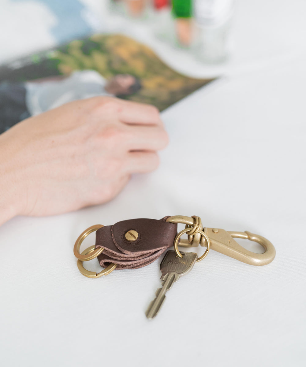 Butler Verner Sails バトラーバーナーセイルズ 日本製 国産ブラス×栃木レザーダブルキーホルダー JA-1897 11048