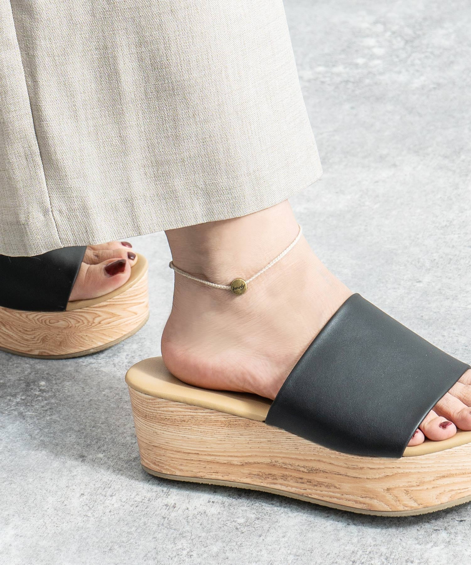 プレート チャーム アンクレット 9570