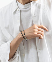 プレート リング チャーム 本革ブレスレット 9569