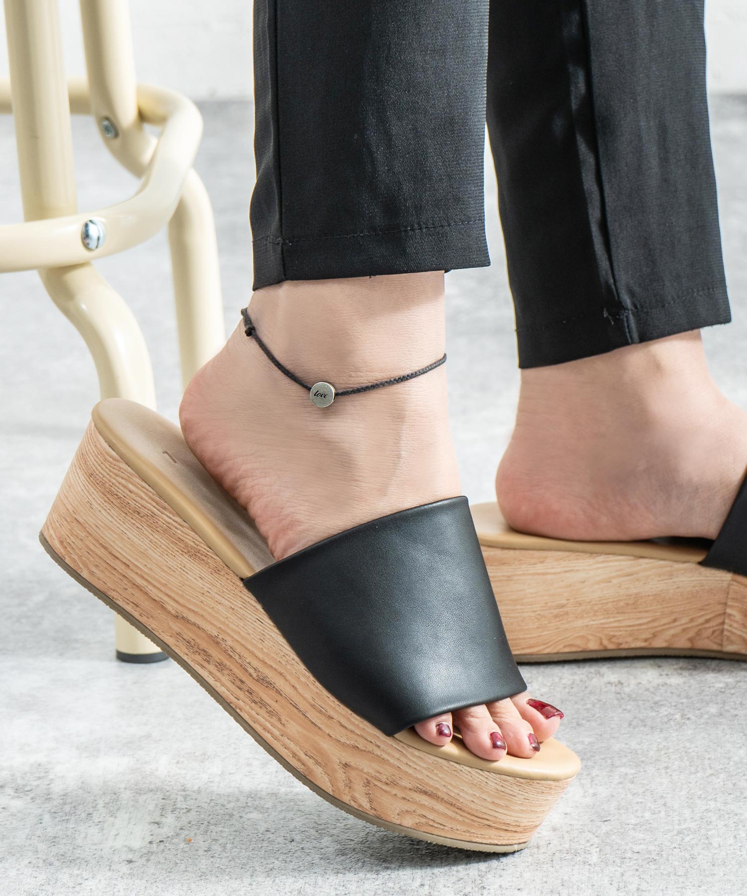 プレート チャーム アンクレット 9570