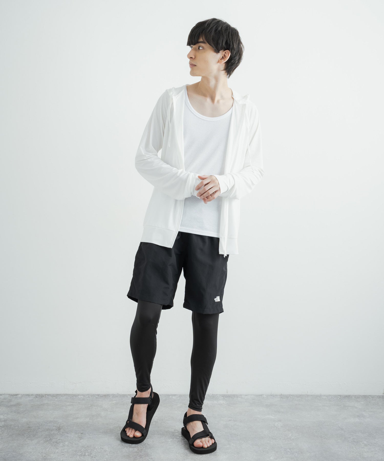 機能性ラッシュガード接触冷感レギンス UVカット 日焼け対策 11846