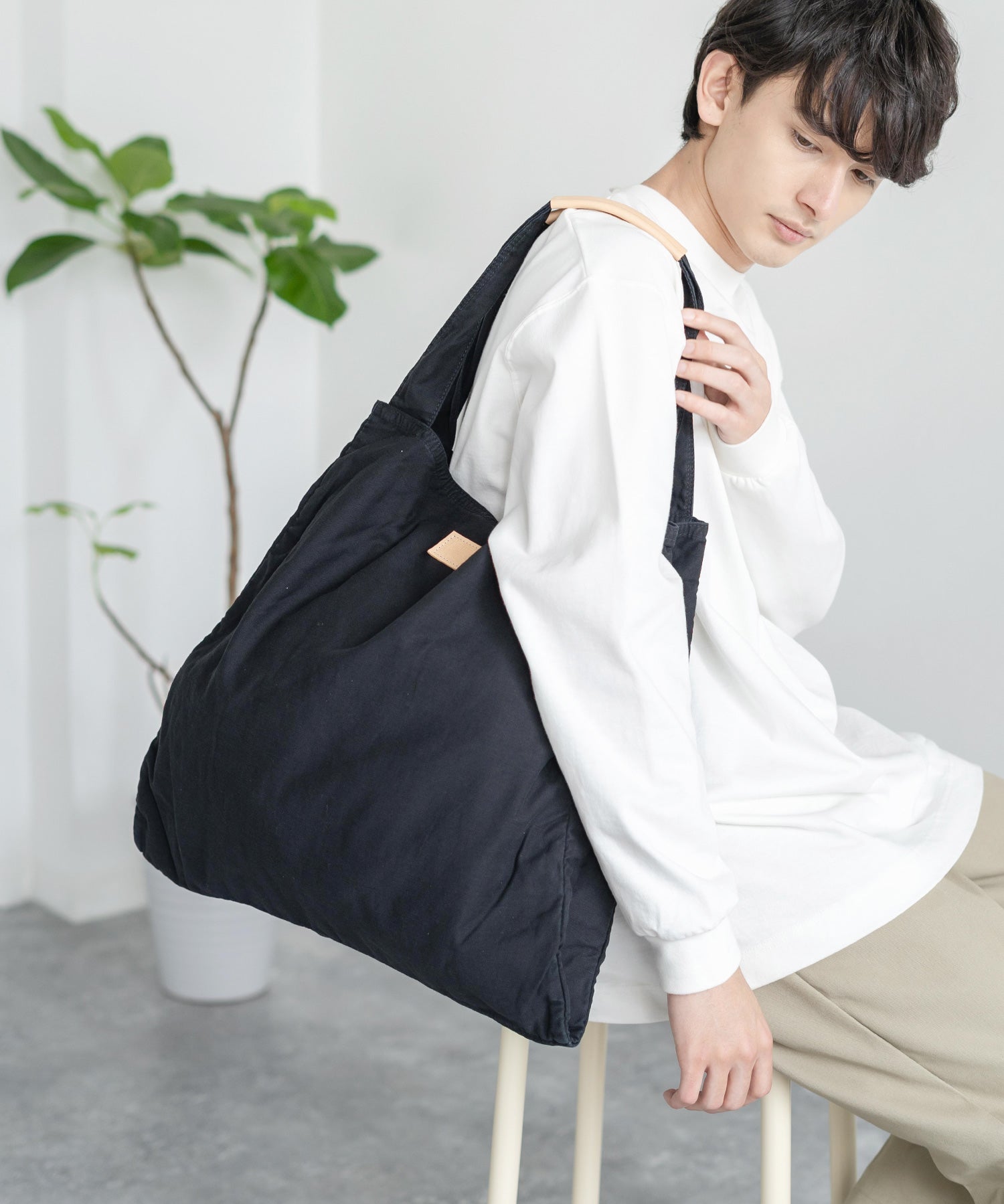 Butler Verner Sails バトラーバーナーセイルズ 日本製 国産 反応染めムラ糸キャンバスビッグトート JA-2050-2 11032