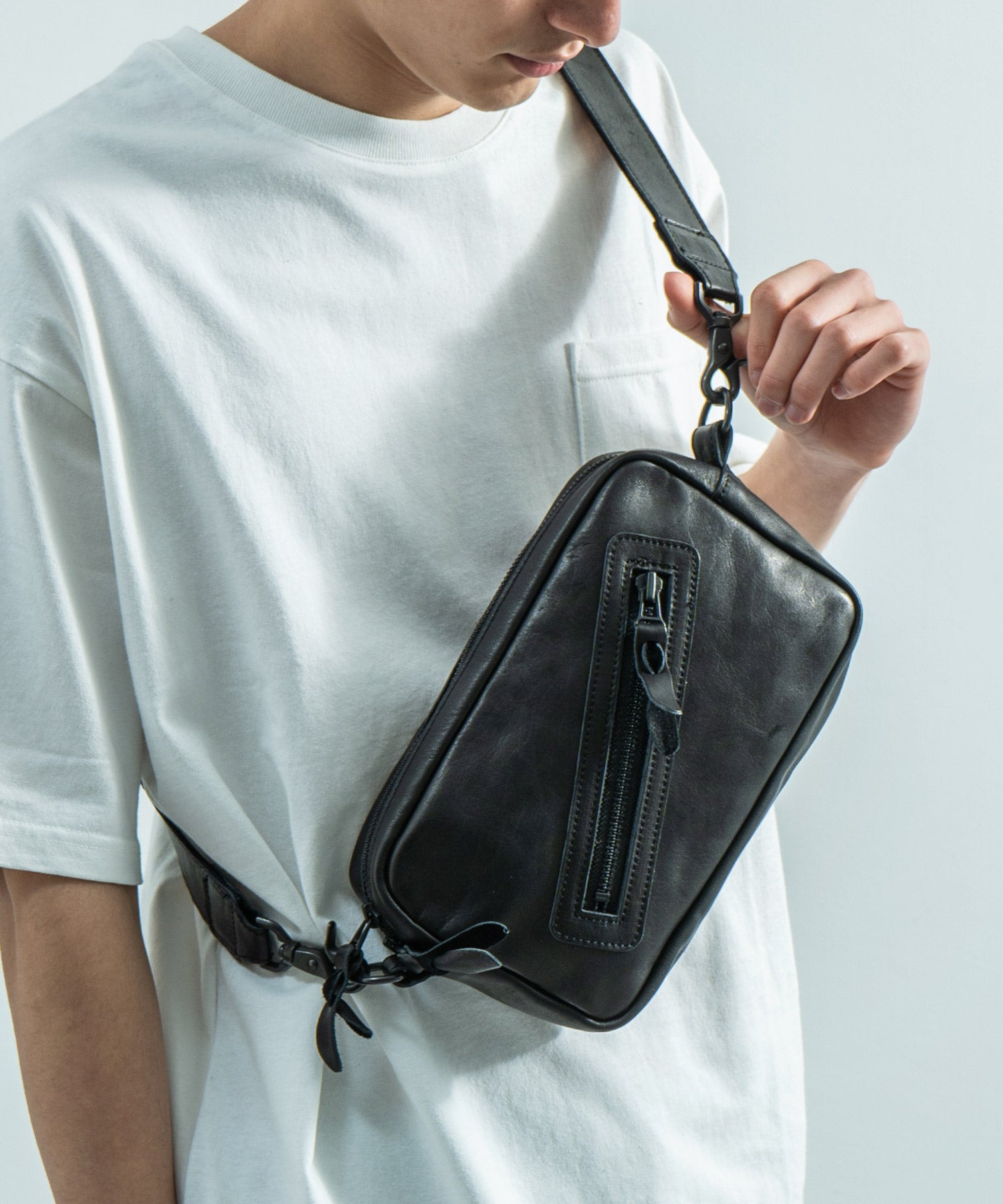 Butler Verner Sails バトラーバーナーセイルズ 日本製 国産 馬革スクエアジップショルダー JA-2427 9453