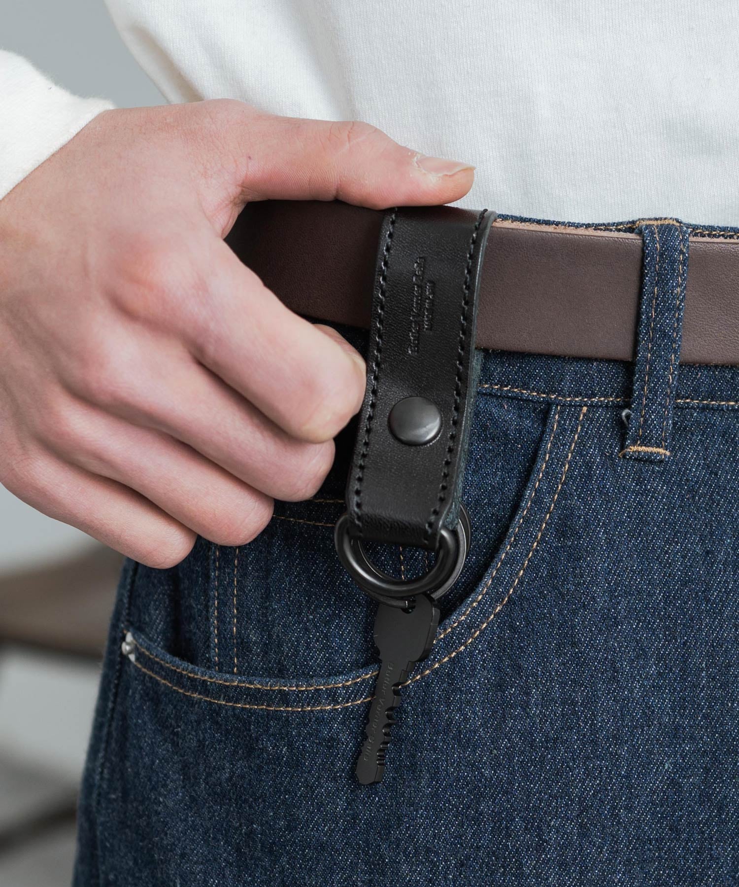 Butler Verner Sails バトラーバーナーセイルズ 日本製 国産 栃木レザーホルダーベルトキーホルダー JW-2473 12338