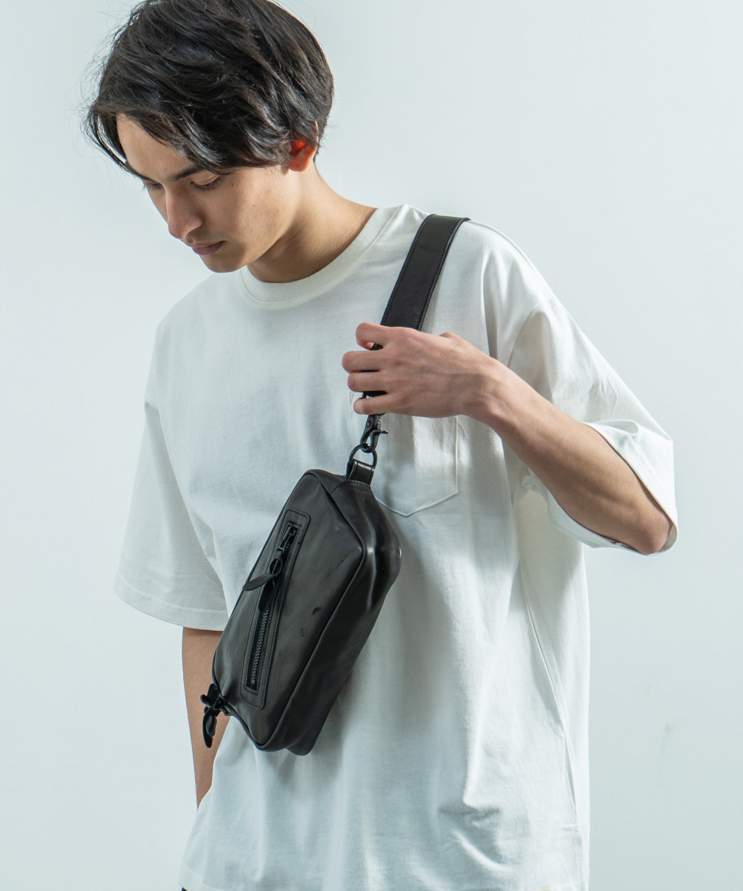 Butler Verner Sails バトラーバーナーセイルズ 日本製 国産 馬革スクエアジップショルダー JA-2427 9453