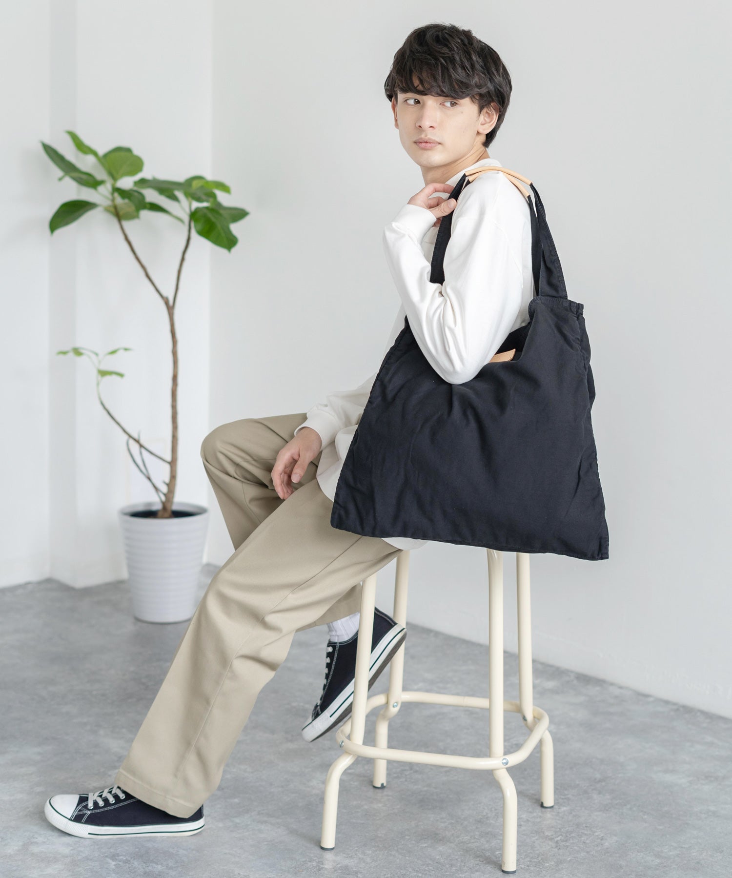 Butler Verner Sails バトラーバーナーセイルズ 日本製 国産 反応染めムラ糸キャンバスビッグトート JA-2050-2 11032