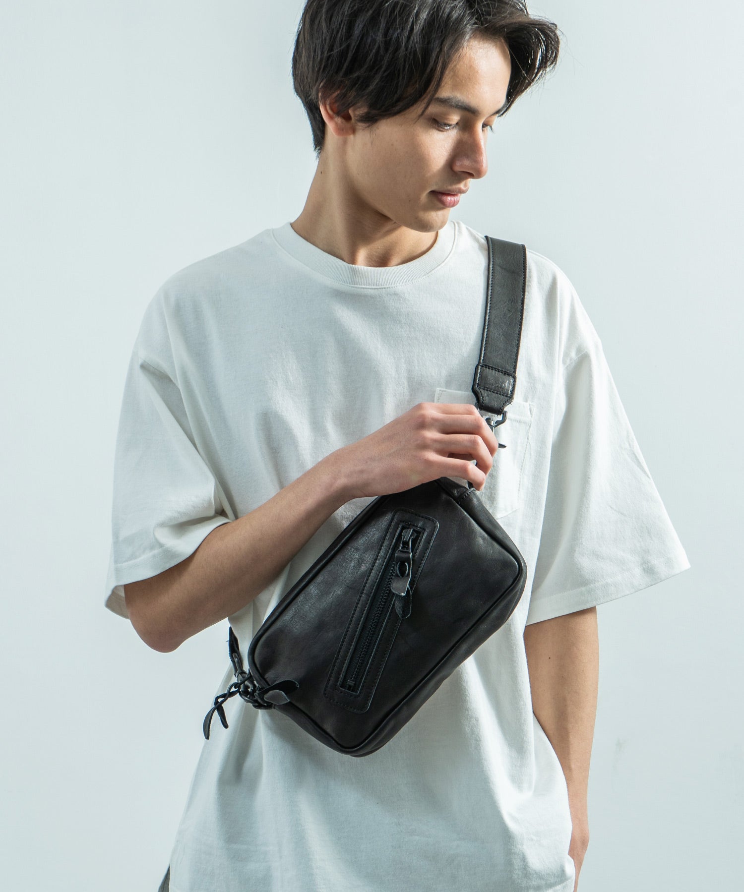 Butler Verner Sails バトラーバーナーセイルズ 日本製 国産 馬革スクエアジップショルダー JA-2427 9453