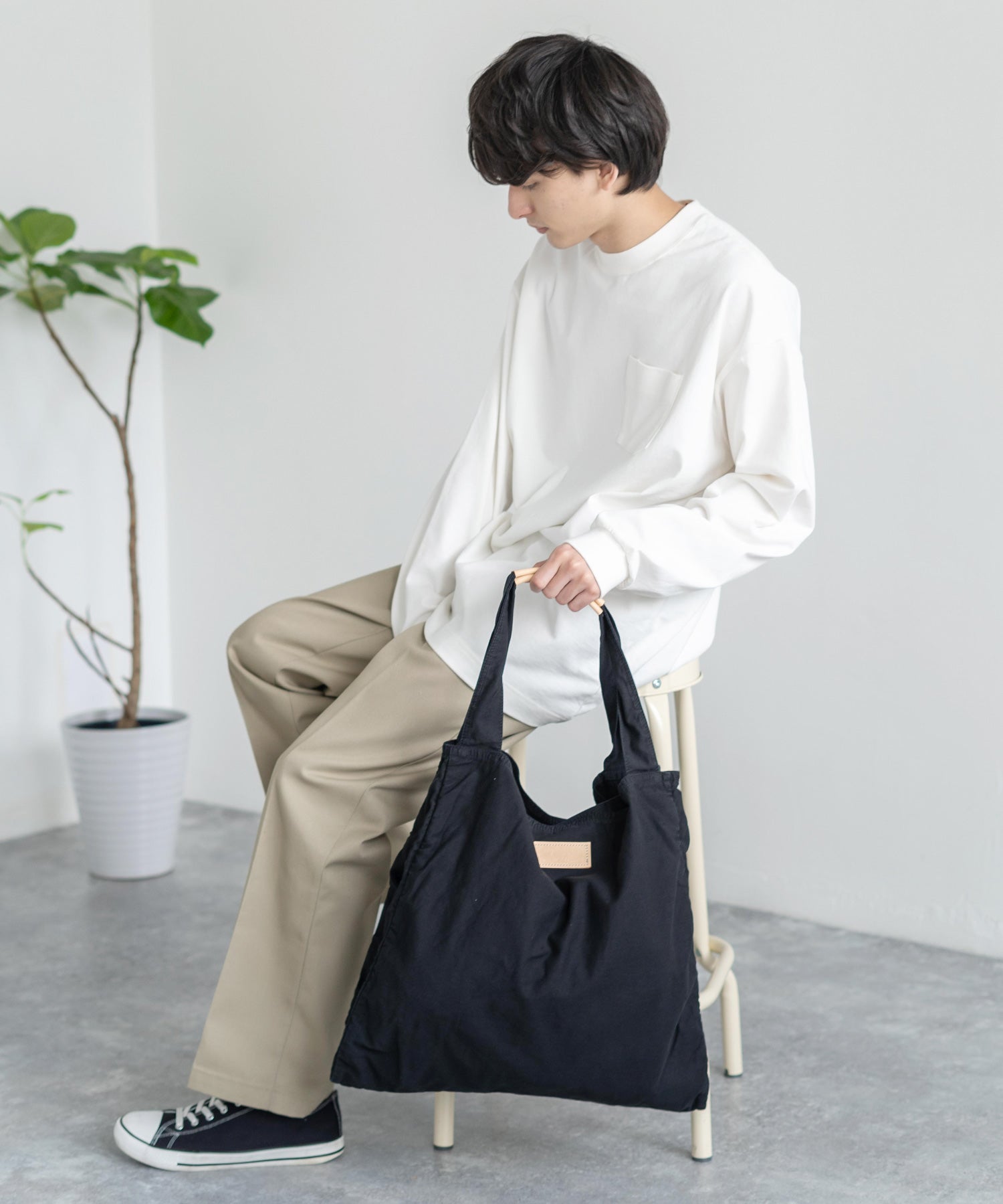 Butler Verner Sails バトラーバーナーセイルズ 日本製 国産 反応染めムラ糸キャンバスビッグトート JA-2050-2 11032