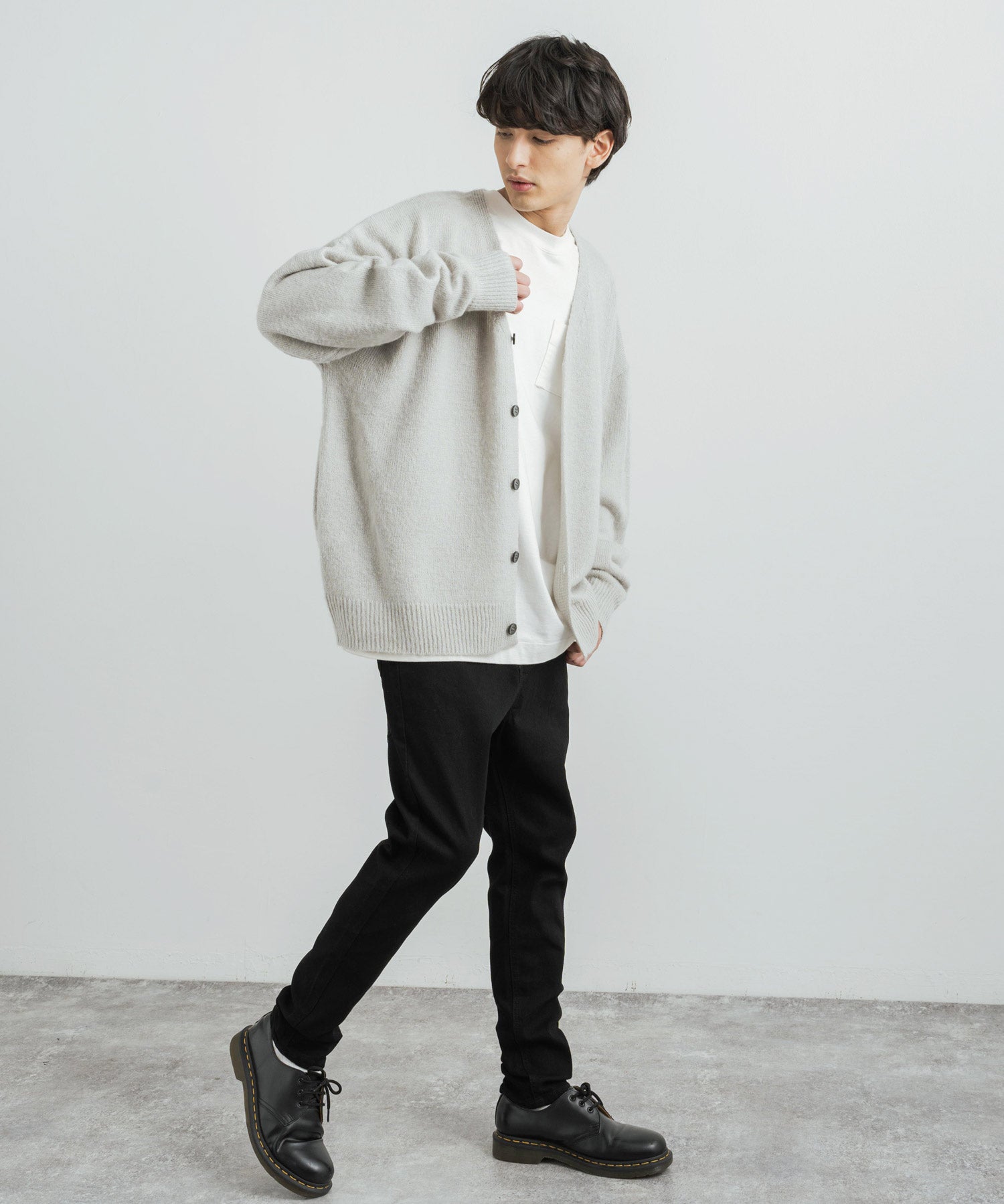 ストレッチデニム テーパードスキニーサルエルパンツ 12275