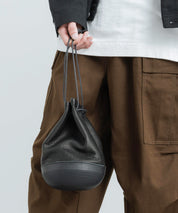 Butler Verner Sails バトラーバーナーセイルズ 日本製 国産DARUMA ALLレザー巾着バッグ JA-2635 11515