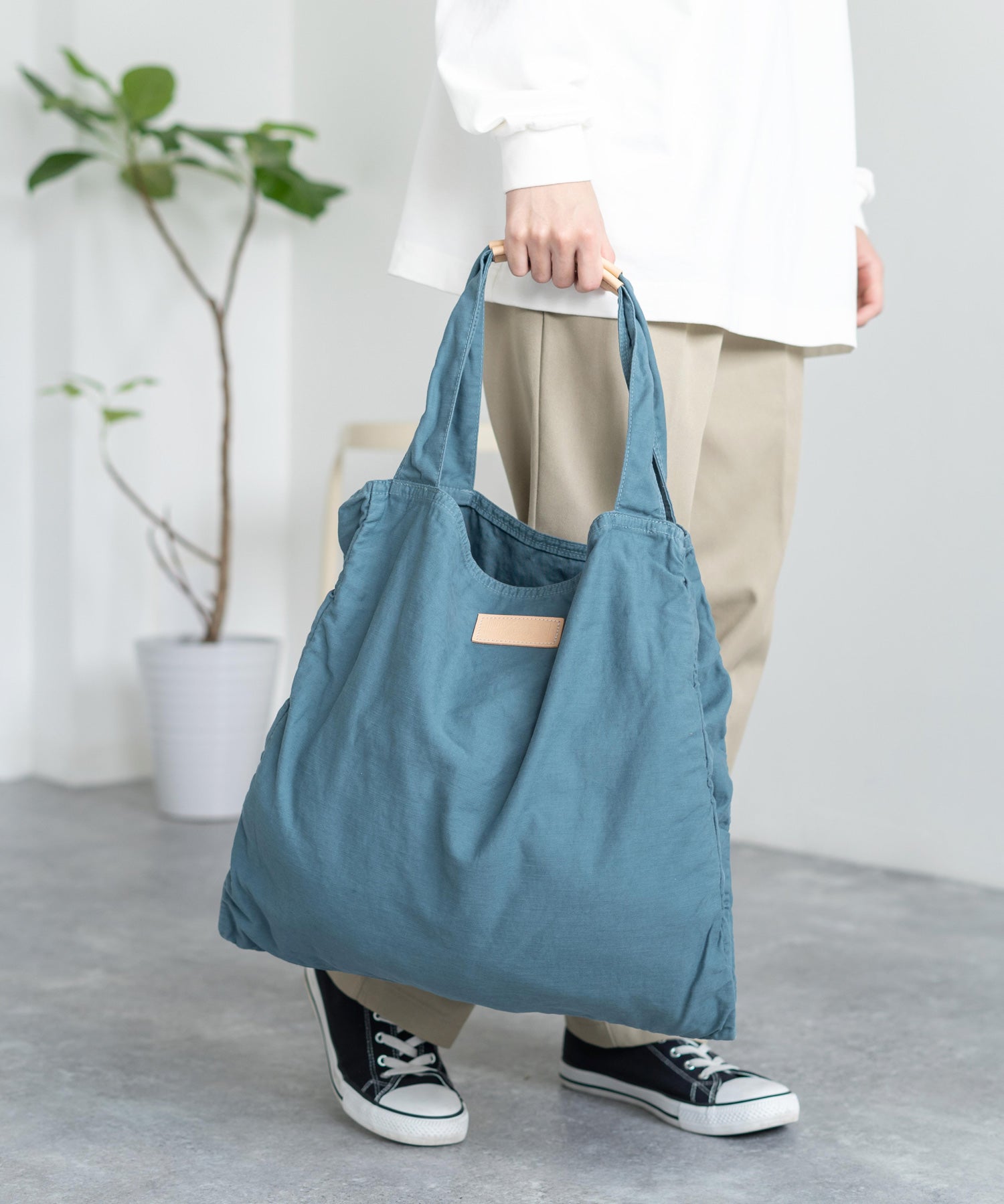 Butler Verner Sails バトラーバーナーセイルズ 日本製 国産 反応染めムラ糸キャンバスビッグトート JA-2050-2 11032