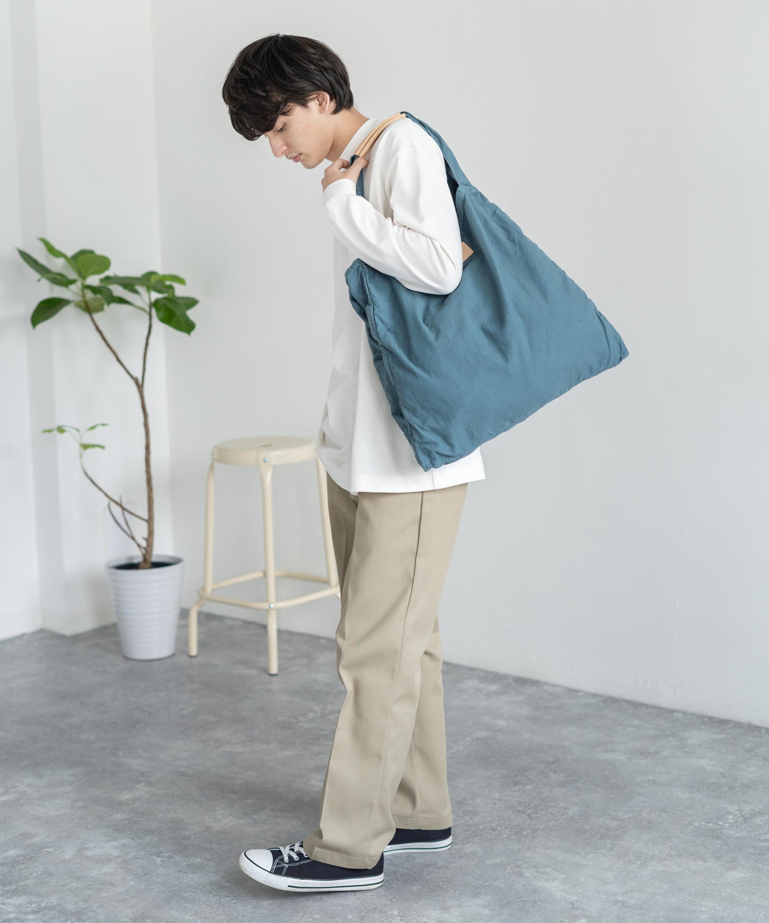 Butler Verner Sails バトラーバーナーセイルズ 日本製 国産 反応染めムラ糸キャンバスビッグトート JA-2050-2 11032