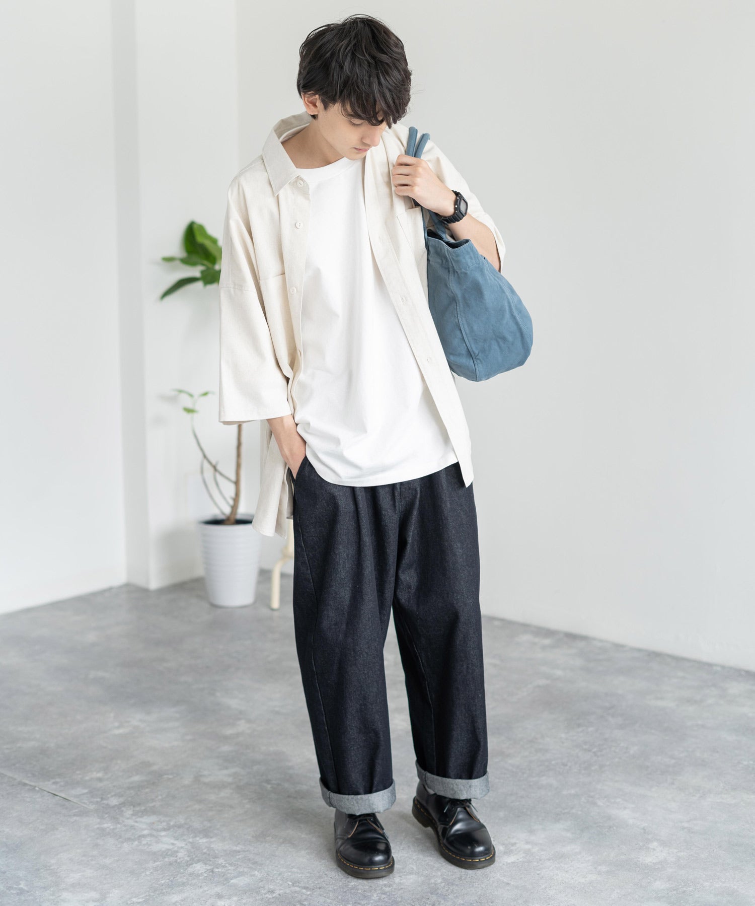 Butler Verner Sails バトラーバーナーセイルズ 日本製/国産 反応染め8号キャンバスサークルトート JA-2142-2 11023