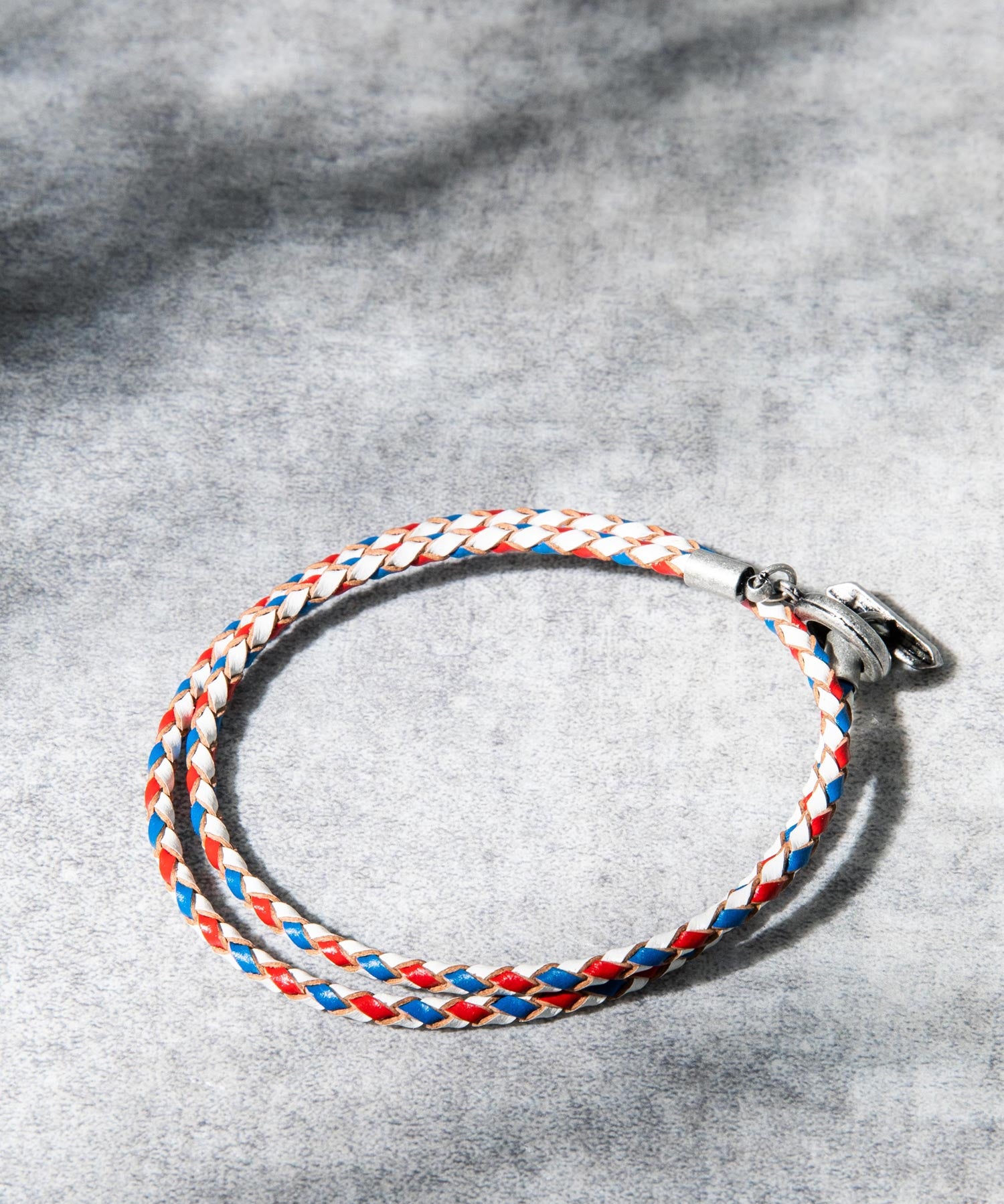 プレート リング チャーム 本革ブレスレット 9569