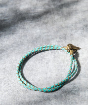 プレート リング チャーム 本革ブレスレット 9569