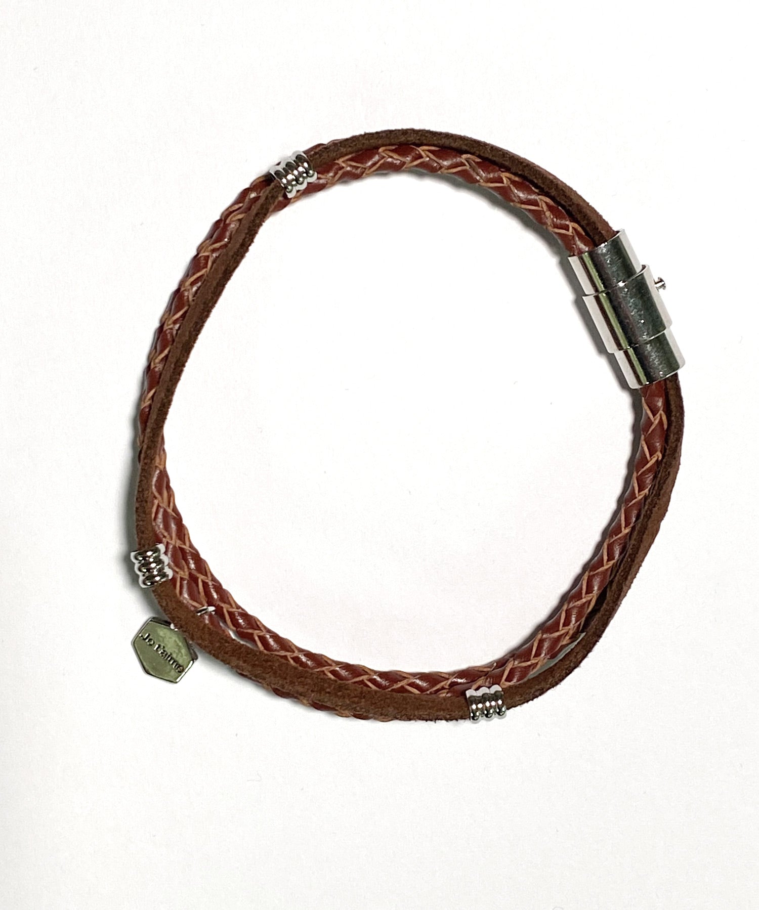 プレート リング チャーム 本革ブレスレット 9569