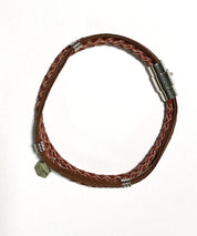 プレート リング チャーム 本革ブレスレット 9569