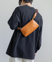 Butler Verner Sails バトラーバーナーセイルズ 日本製 国産ヌメ革レザー捻りシャックルミニショルダーバッグ JA-1713-2 4064