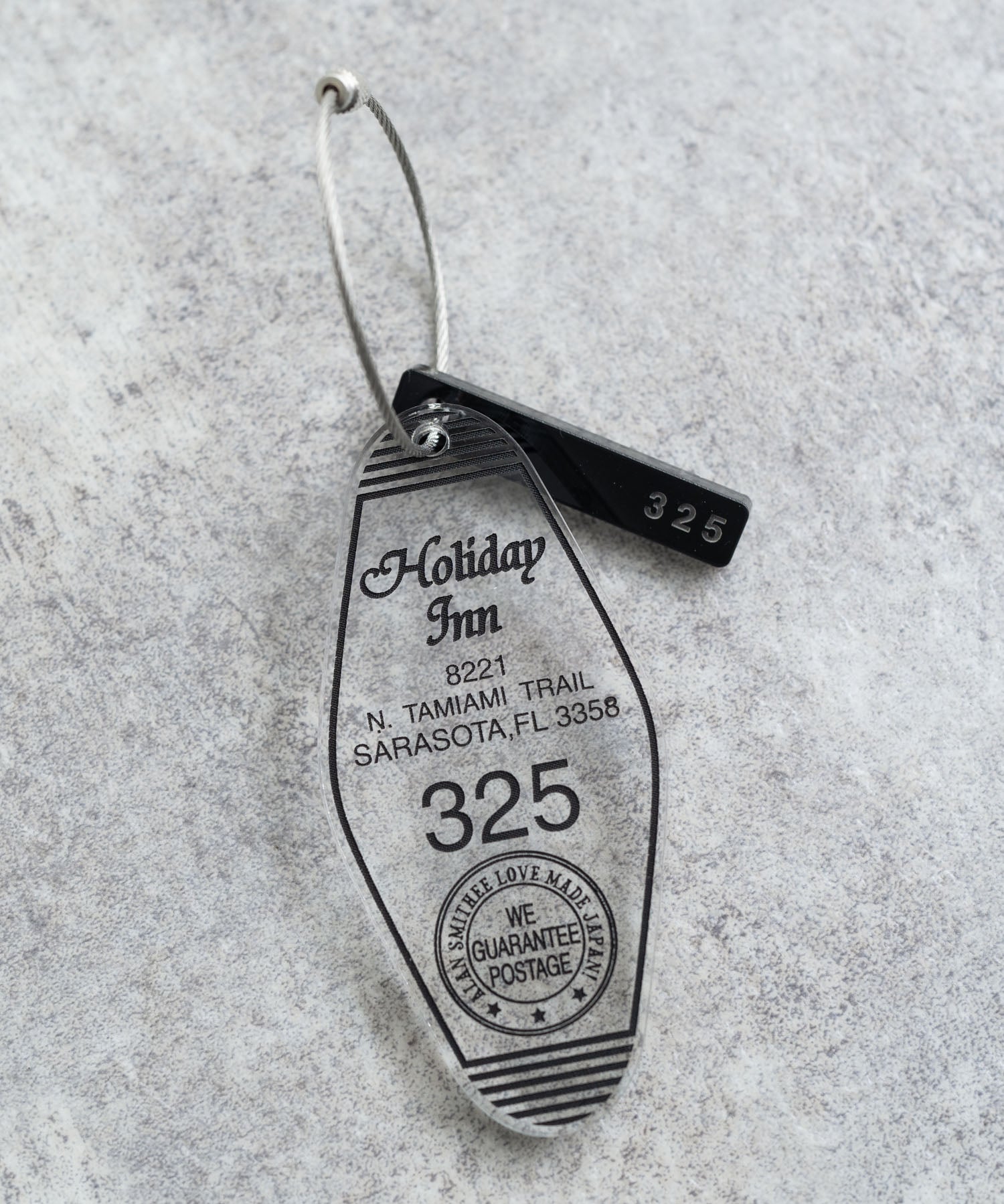 日本製 アクリルホテルキーリング ACRYLIC HOTEL KEY HOLDER(325) AW-1298-2 1938