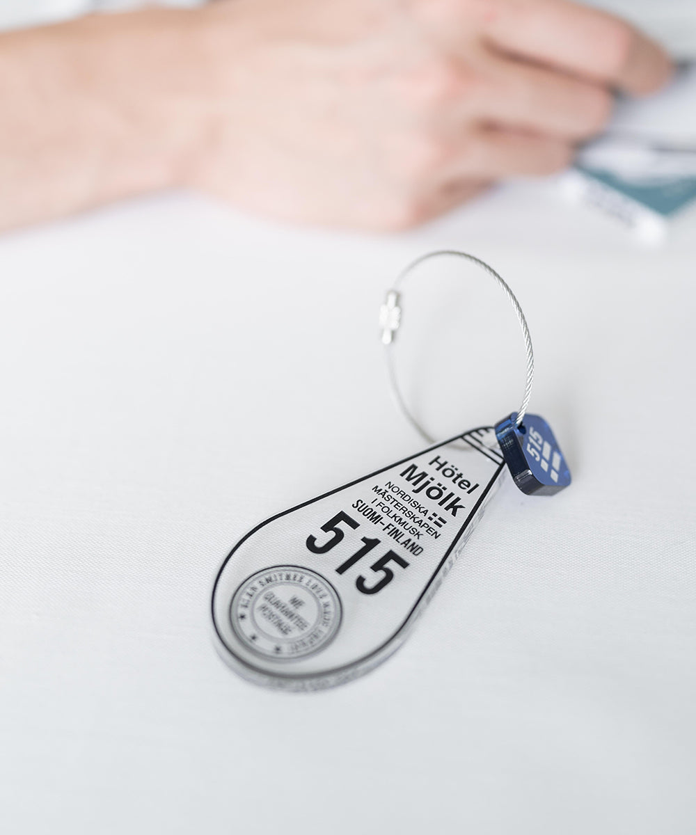 日本製 アクリルホテルキーリング ACRYLIC HOTEL KEY HOLDER(515) AW-1314-2 1939