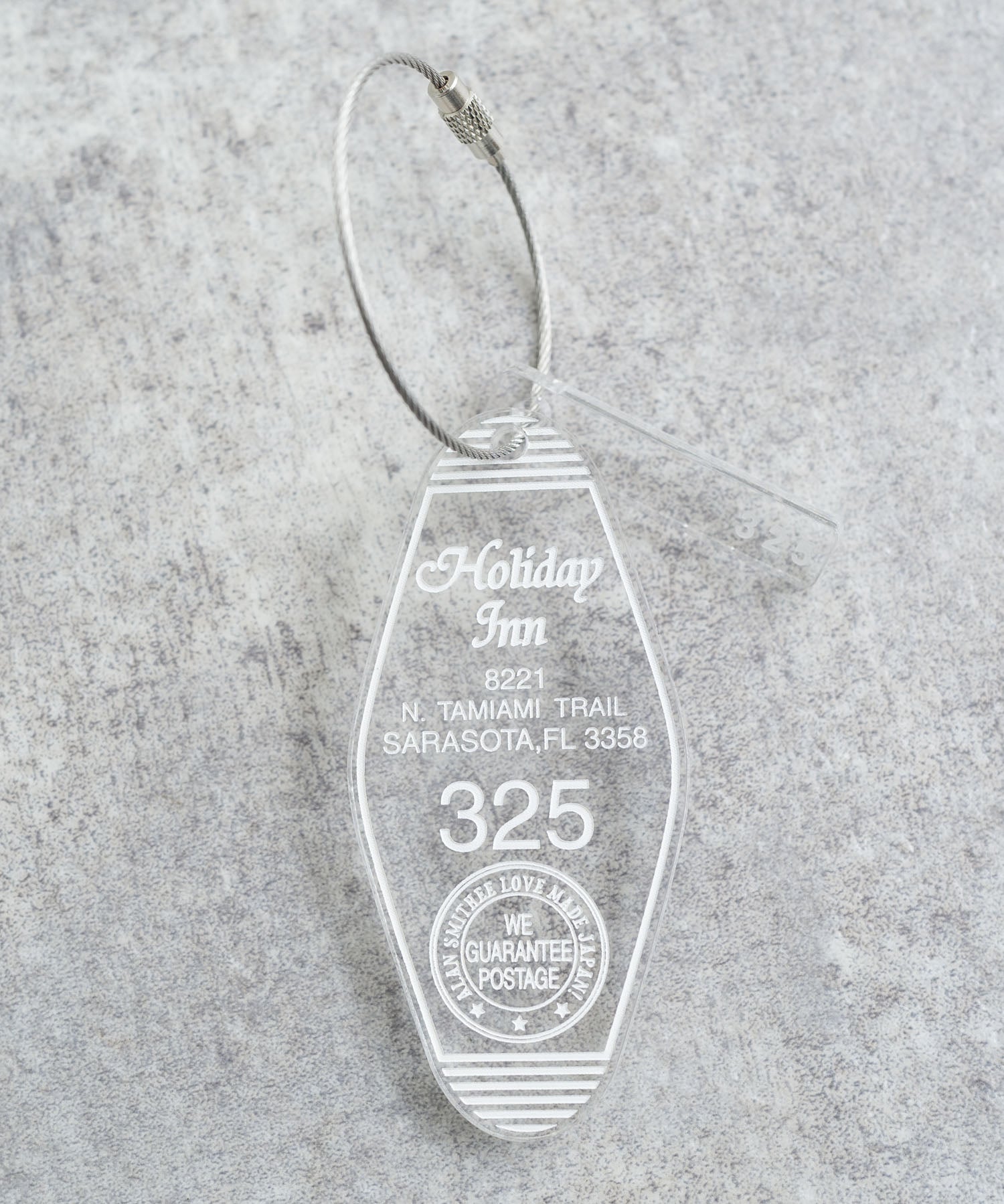 日本製 アクリルホテルキーリング ACRYLIC HOTEL KEY HOLDER(325) AW-1298-2 1938
