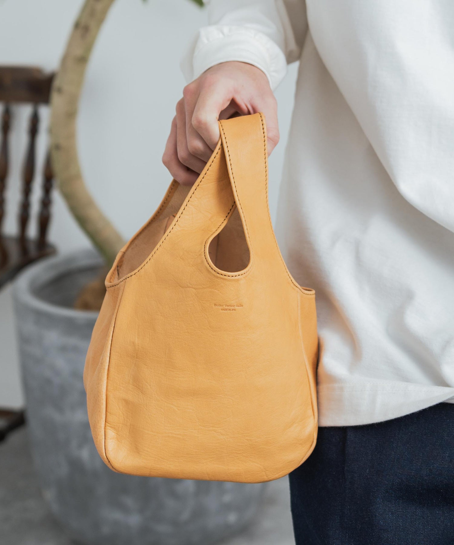 Butler Verner Sails バトラーバーナーセイルズ 日本製 国産 馬革シンプルミニトート JA-2664-22 12316