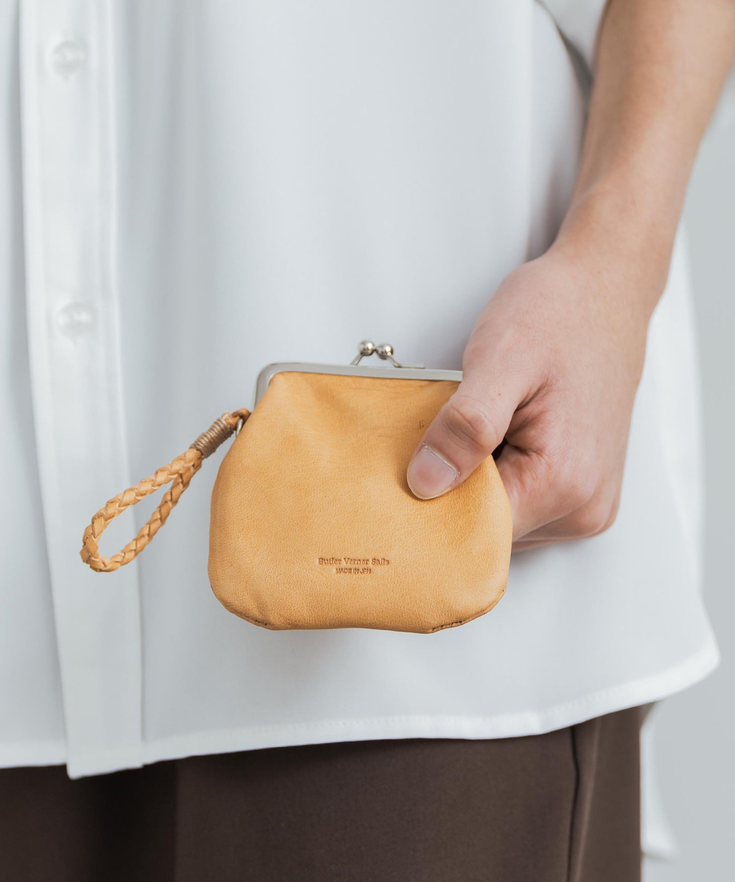 Butler Verner Sails バトラーバーナーセイルズ 日本製 国産ホースレザーがま口ミニウォレット JW-2715 12335