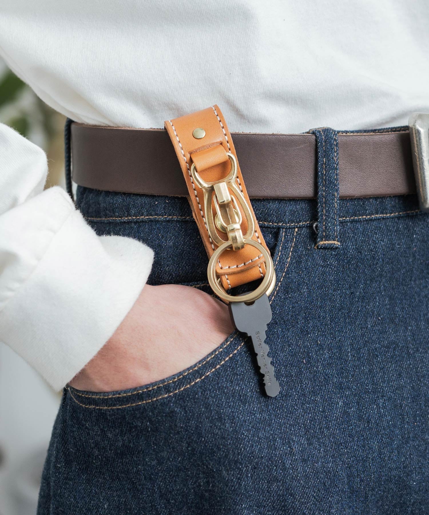 Butler Verner Sails バトラーバーナーセイルズ 日本製 国産 栃木レザーホルダーベルトキーホルダー JW-2473 12338