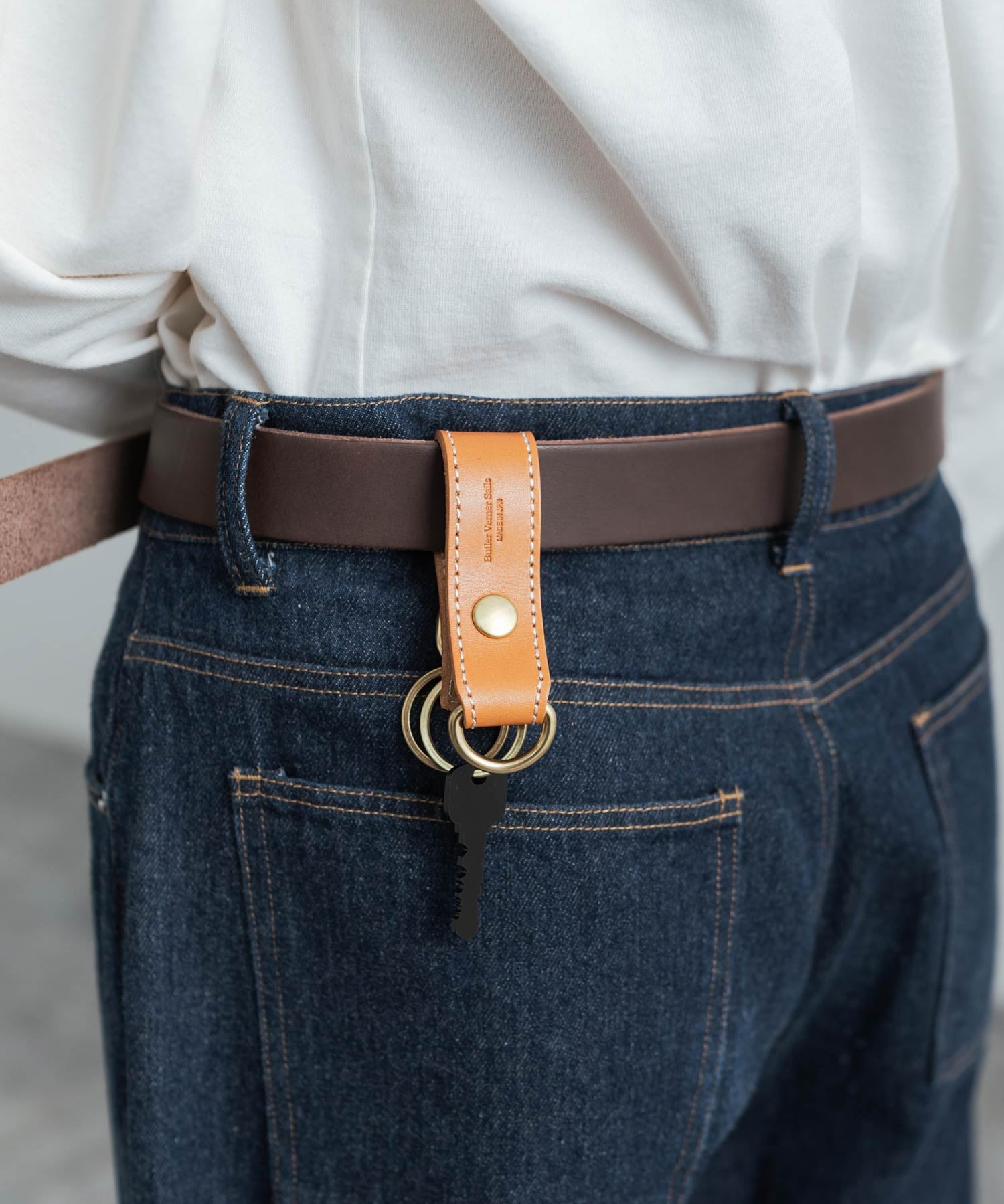 Butler Verner Sails バトラーバーナーセイルズ 日本製 国産 栃木レザーホルダーベルトキーホルダー JW-2473 12338