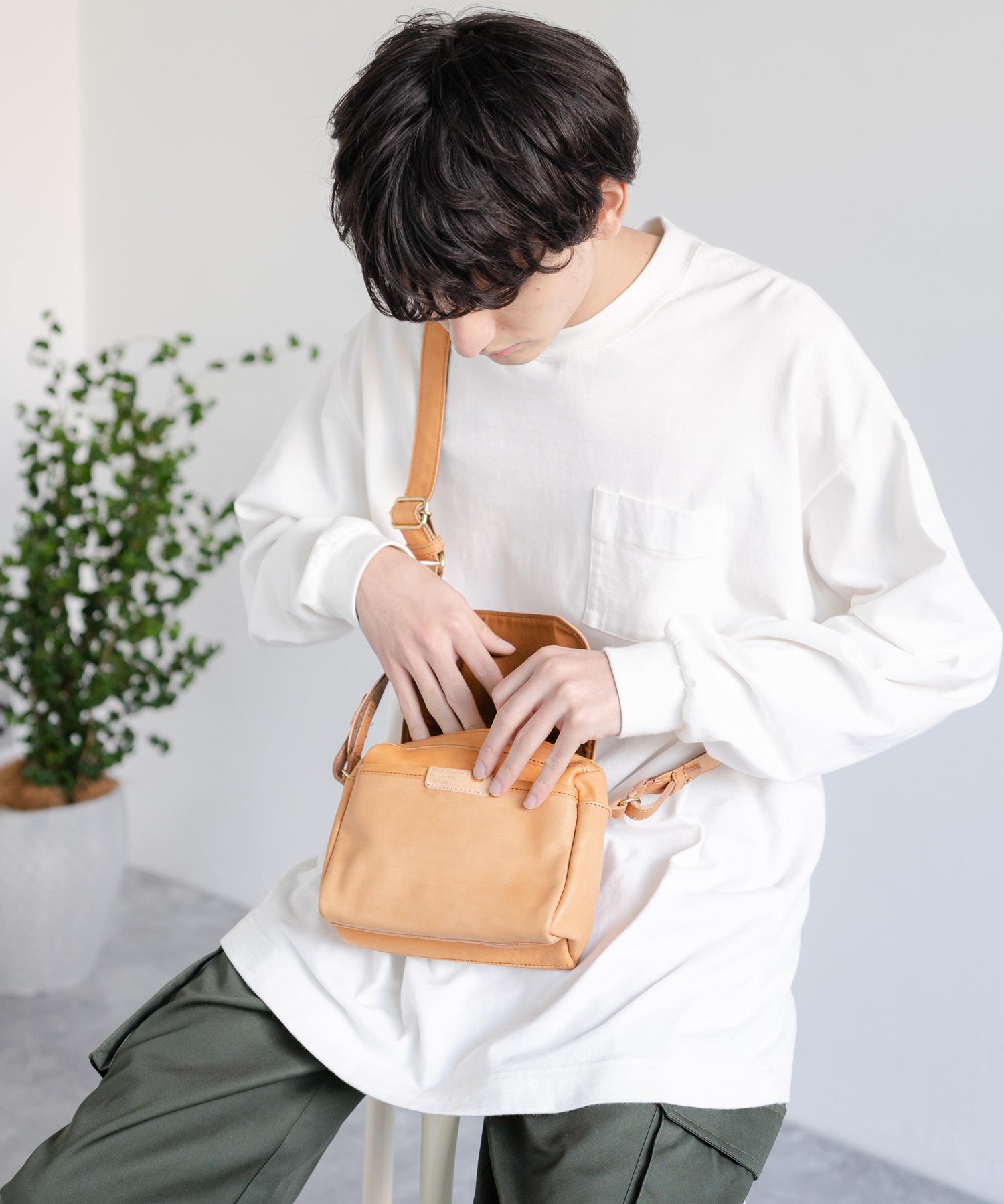 Butler Verner Sails バトラーバーナーセイルズ 日本製 国産フラップボックス馬革ショルダーバッグ JA-2597 11477