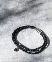 プレート リング チャーム 本革ブレスレット 9569