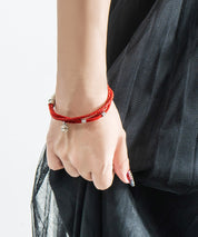 プレート リング チャーム 本革ブレスレット 9569