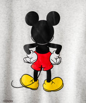 Disney ディズニー MICKEY MOUSE オーバーサイズ ミッキーマウスプリント裏起毛スウェットトレーナー	14939