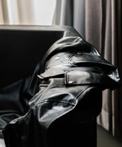 PUレザーダブルライダースジャケット 14682