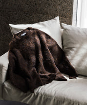 オーバーサイズウール混ミックス糸プルオーバーニットセーター 14548