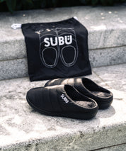 【SUBU/スブ】 サンダル F-line/ワンポイントロゴ刺繍モックシューズスリッポンスリッパ 15384