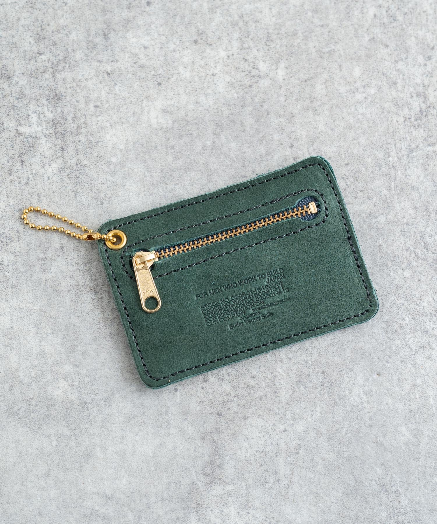 Butler Verner Sails バトラーバーナーセイルズ 日本製 ZIP付馬革パスケース JA-1182　11041