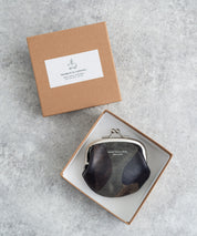 Butler Verner Sails バトラーバーナーセイルズ 日本製 国産迷彩イタリアンレザーがま口小銭入れ JW-2555 11044