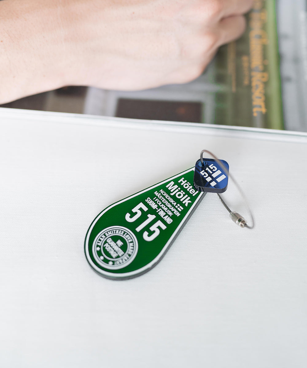 日本製 アクリルホテルキーリング ACRYLIC HOTEL KEY HOLDER(515) AW-1314-2 1939