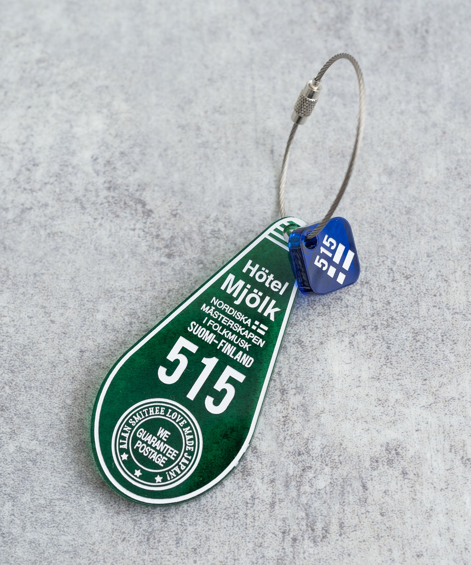 日本製 アクリルホテルキーリング ACRYLIC HOTEL KEY HOLDER(515) AW-1314-2 1939