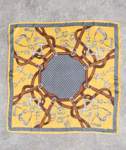 新色追加 スカーフリング付き 大判サイズ総柄スカーフ 12688