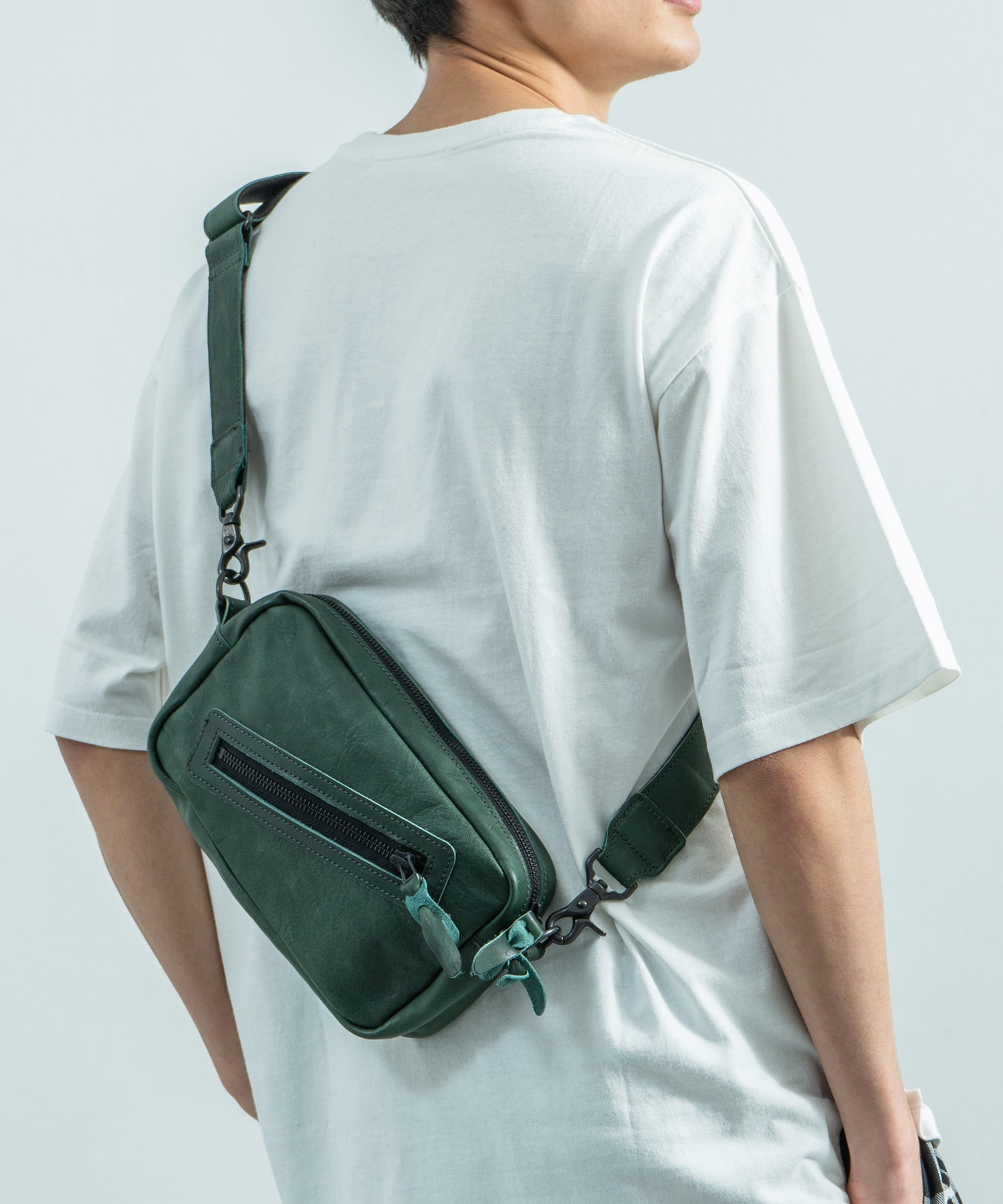 Butler Verner Sails バトラーバーナーセイルズ 日本製 国産 馬革スクエアジップショルダー JA-2427 9453