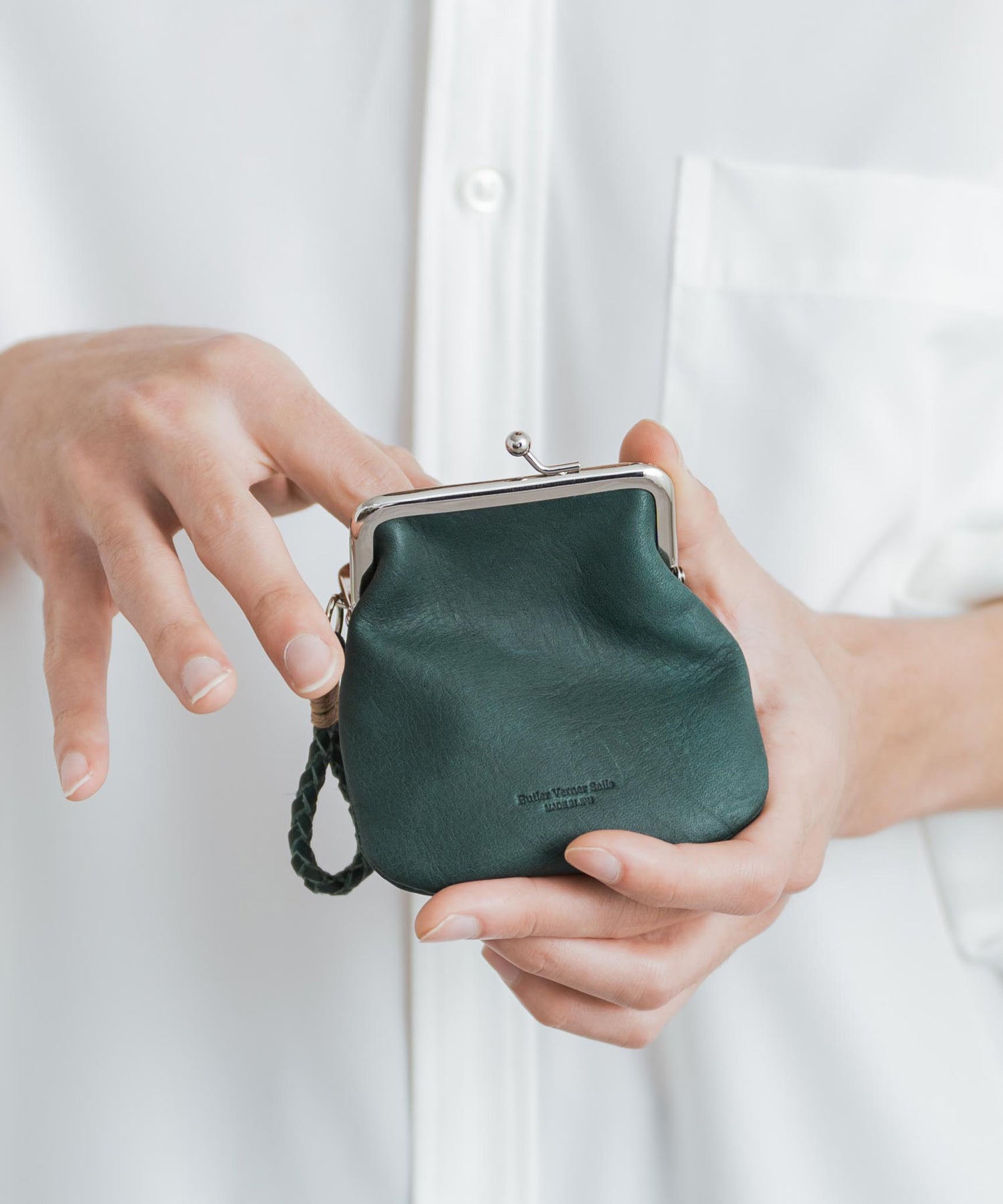 Butler Verner Sails バトラーバーナーセイルズ 日本製 国産ホースレザーがま口ミニウォレット JW-2715 12335