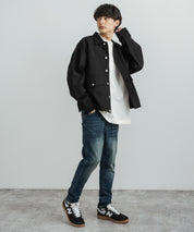 ストレッチデニム テーパードスキニーサルエルパンツ 12275