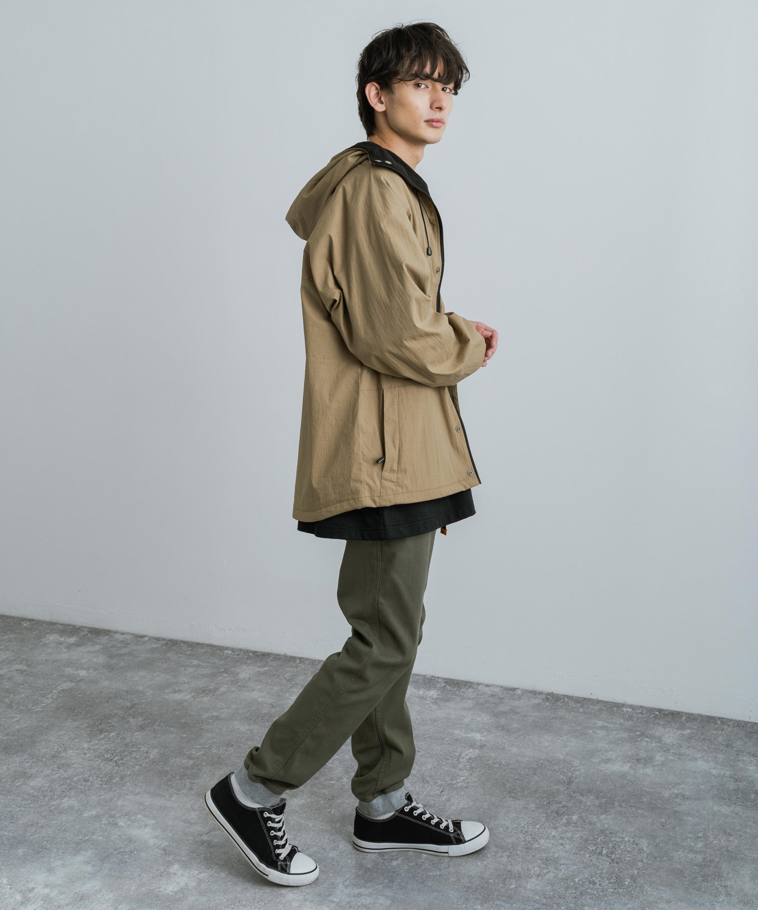新色追加 KRIFF MAYER クリフメイヤー コットンストレッチツイル・ヒッコリーデニムクライミングジョガーパンツ