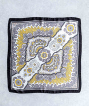 新色追加 スカーフリング付き 大判サイズ総柄スカーフ 12688