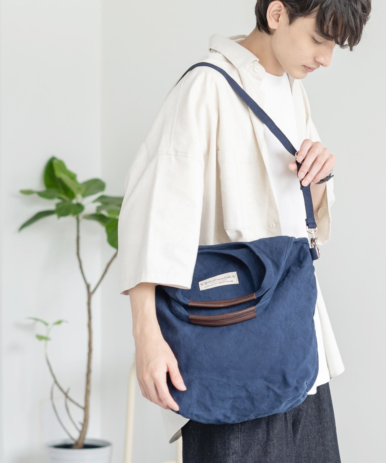 Butler Verner Sails バトラーバーナーセイルズ 日本製 国産反応染め2WAYショルダーバッグ JA-1473-3 6042