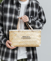 Butler Verner Sails バトラーバーナーセイルズ バンブー×本革マーケットバスケットSサイズ VR-2502 12336